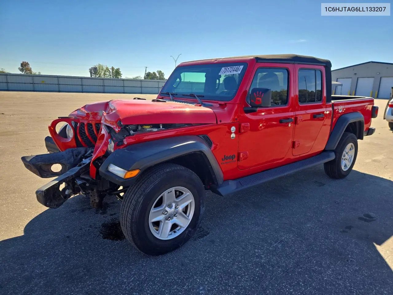JEEP GLADIATOR 2020, VIN 1C6HJTAG6LL133207