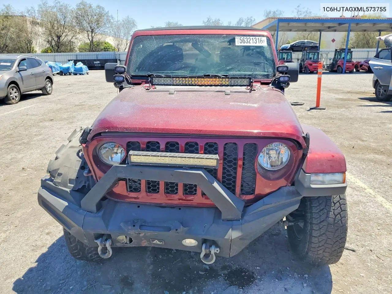 2021 JEEP GLADIATOR VIN 1C6HJTAGXML573755 — фото 5