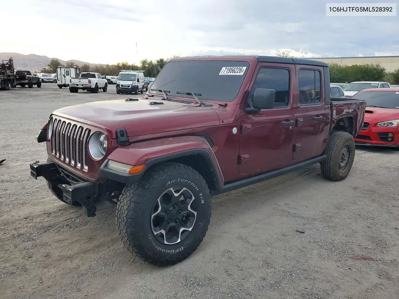 JEEP GLADIATOR 2021, VIN 1C6HJTFG5ML528392