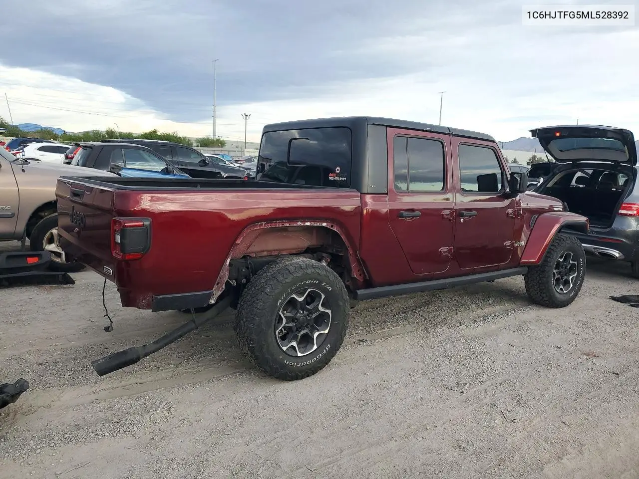 2021 JEEP GLADIATOR VIN 1C6HJTFG5ML528392 — фото 3