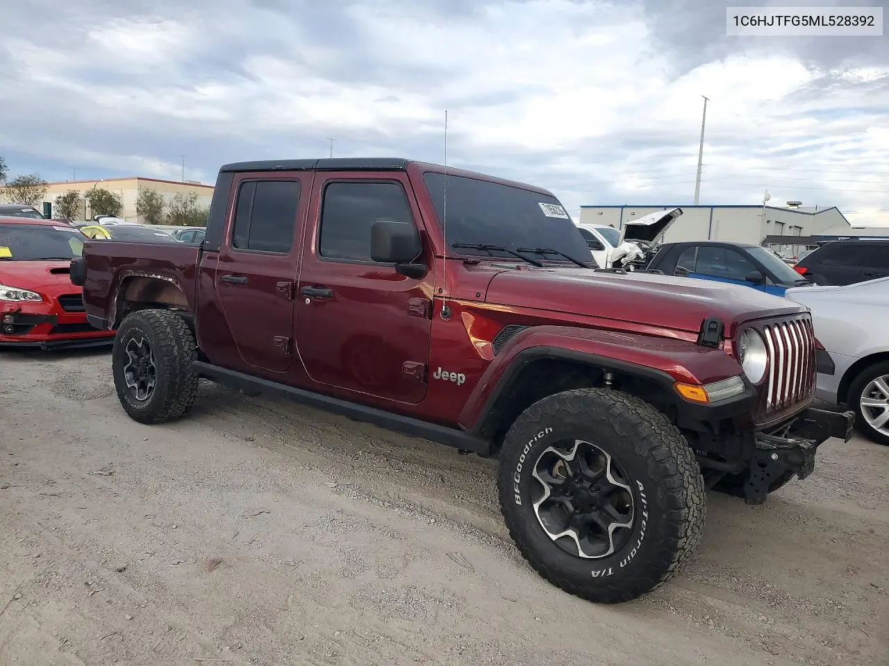 2021 JEEP GLADIATOR VIN 1C6HJTFG5ML528392 — фото 4