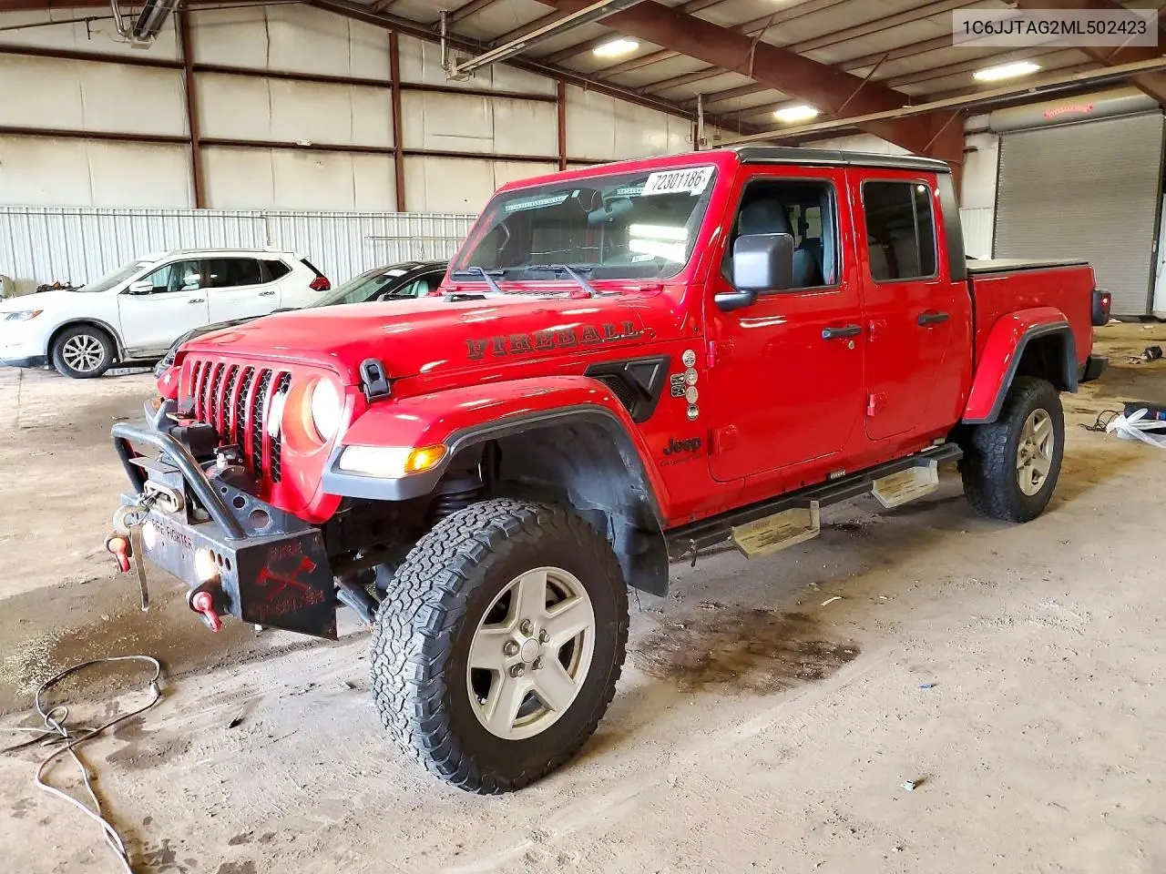 JEEP GLADIATOR 2021, VIN 1C6JJTAG2ML502423