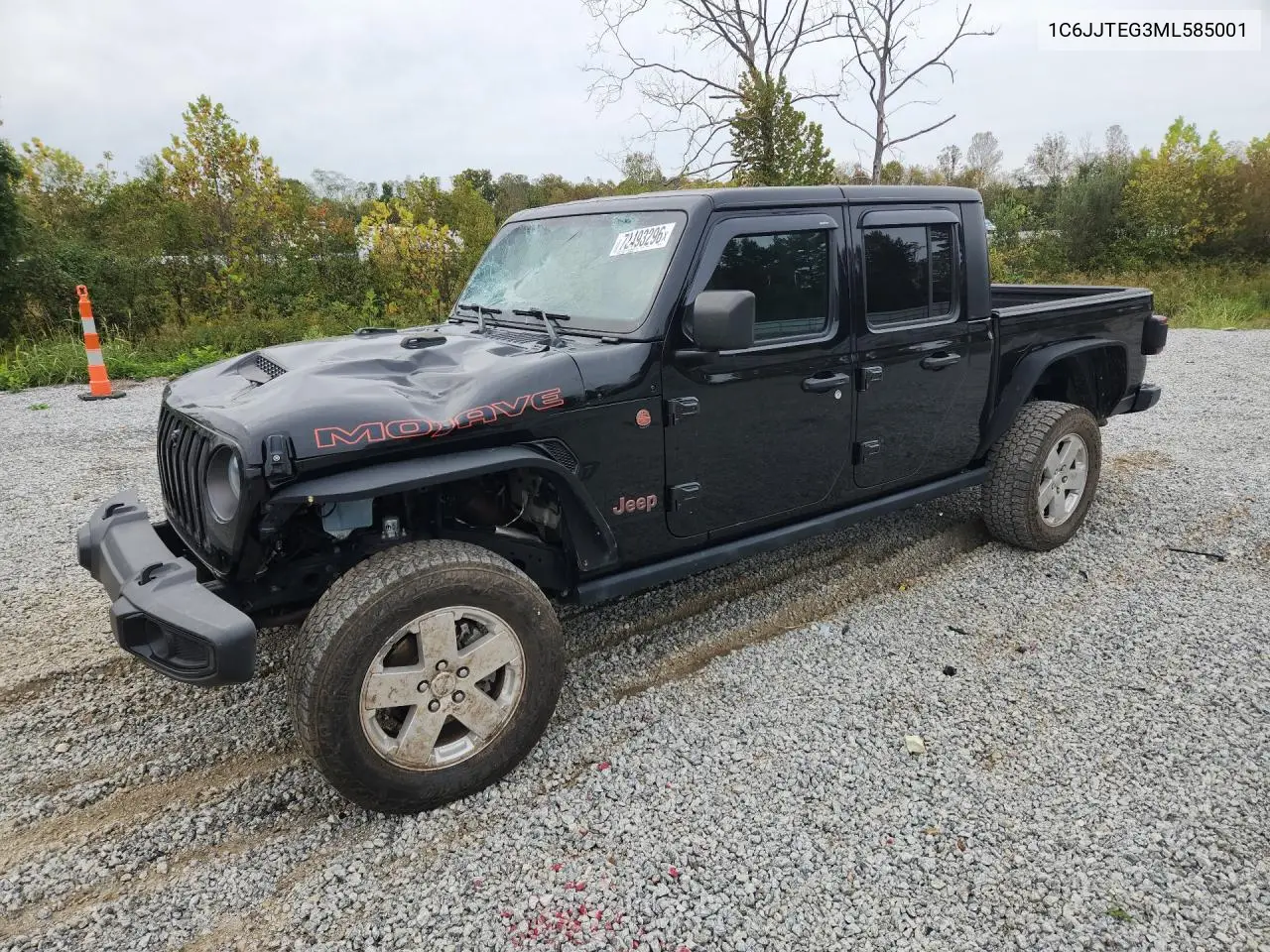 JEEP GLADIATOR 2021, VIN 1C6JJTEG3ML585001