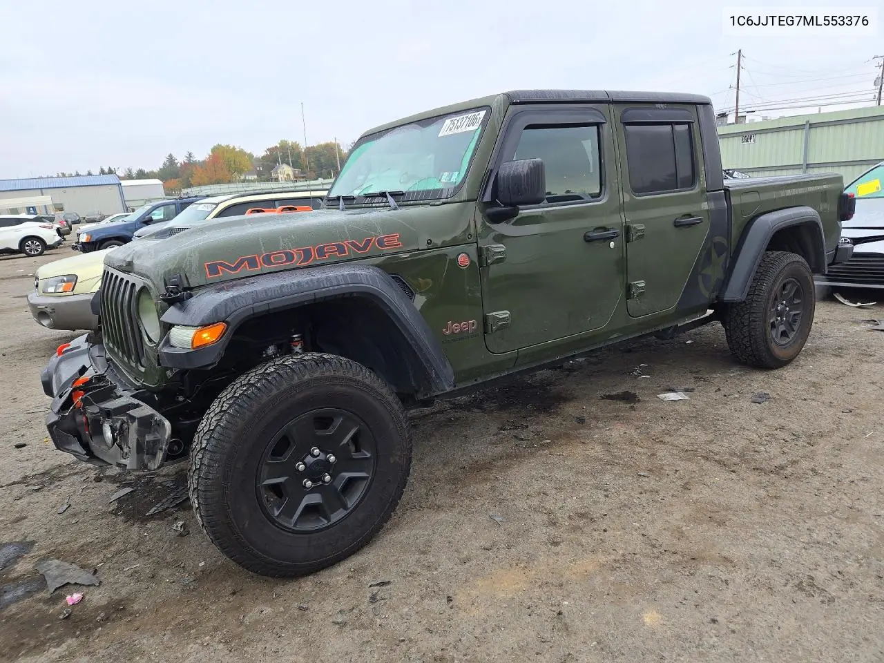 JEEP GLADIATOR 2021, VIN 1C6JJTEG7ML553376
