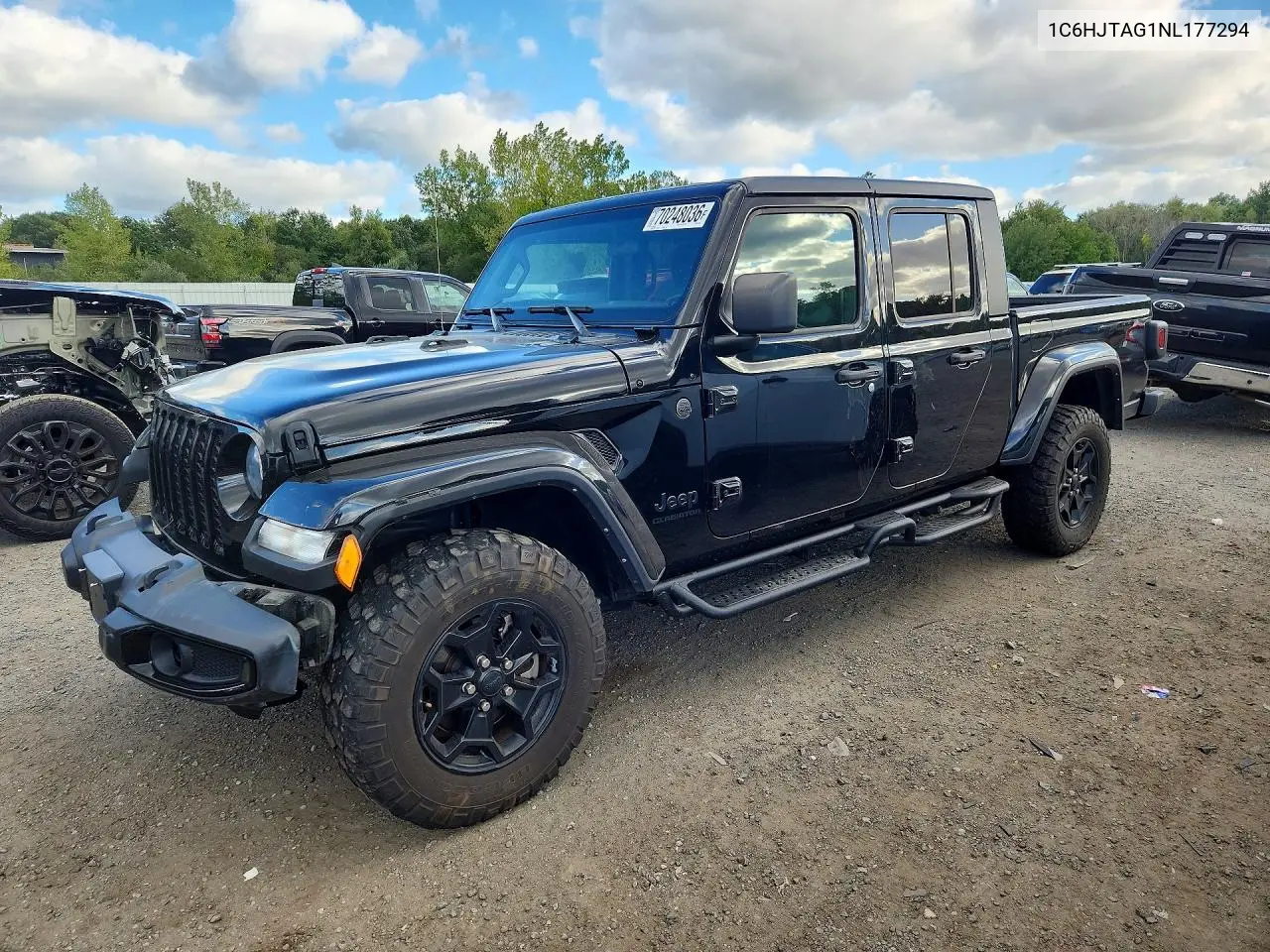 JEEP GLADIATOR 2022, VIN 1C6HJTAG1NL177294