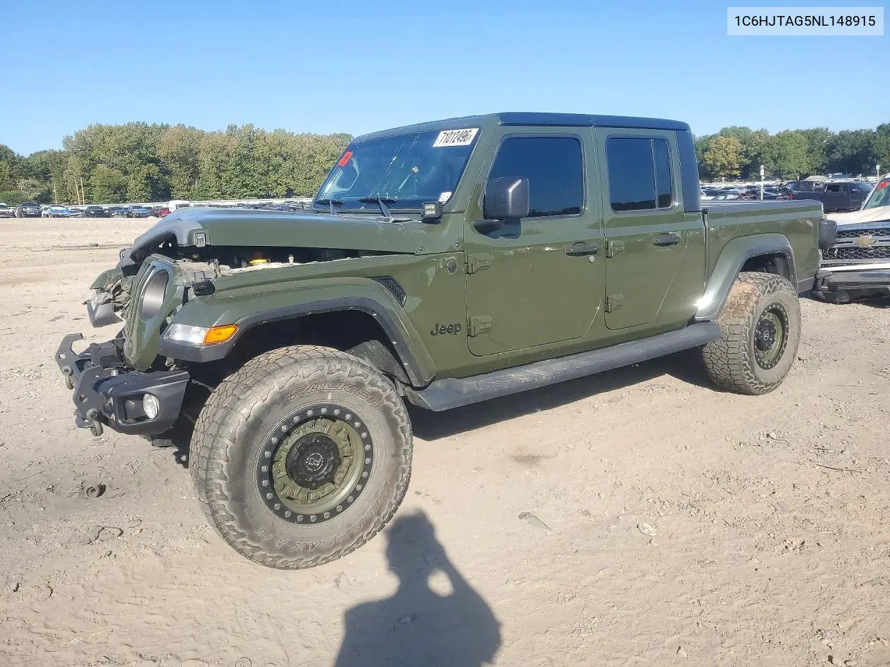 JEEP GLADIATOR 2022, VIN 1C6HJTAG5NL148915