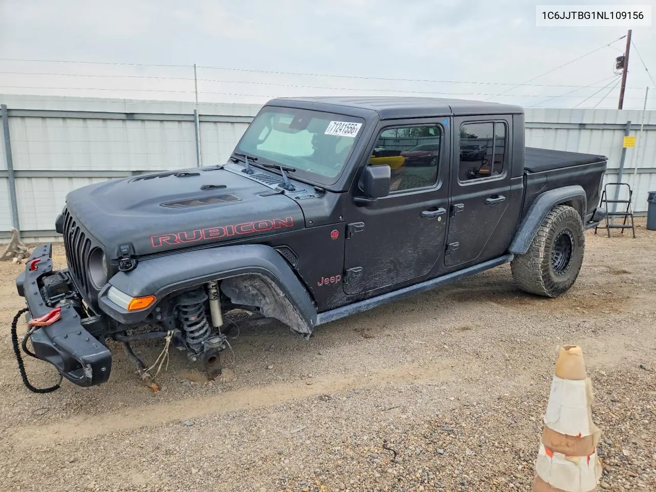 JEEP GLADIATOR 2022, VIN 1C6JJTBG1NL109156