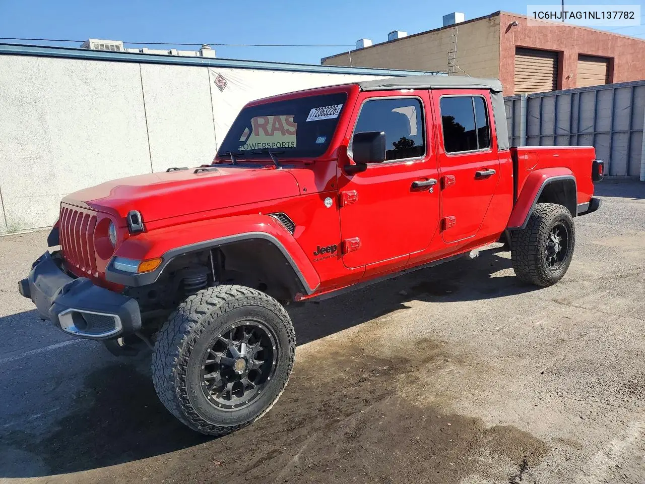 JEEP GLADIATOR 2022, VIN 1C6HJTAG1NL137782