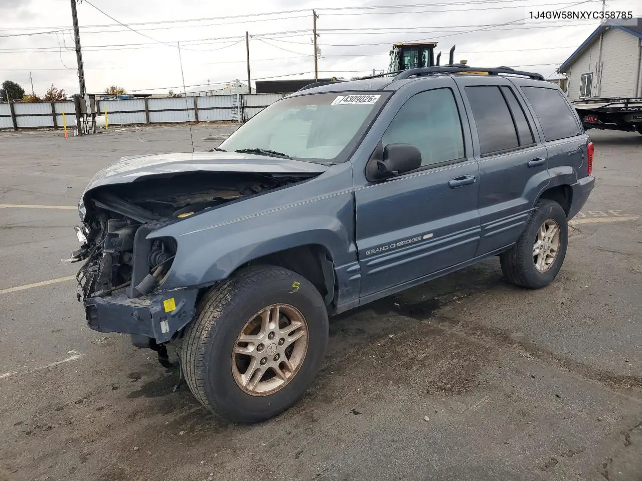 JEEP GRAND CHEROKEE 2000, VIN 1J4GW58NXYC358785