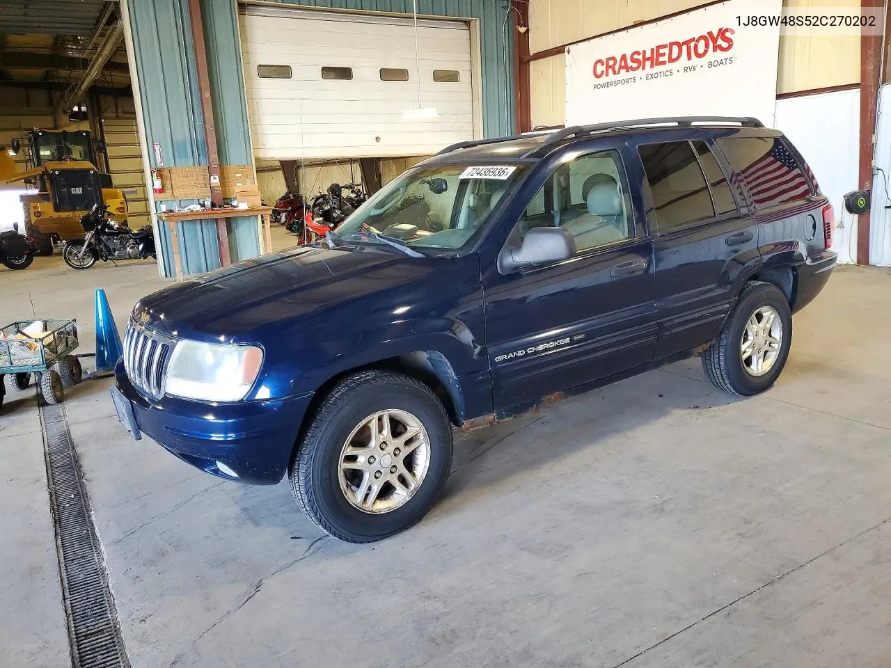 JEEP GRAND CHEROKEE 2002, VIN 1J8GW48S52C270202