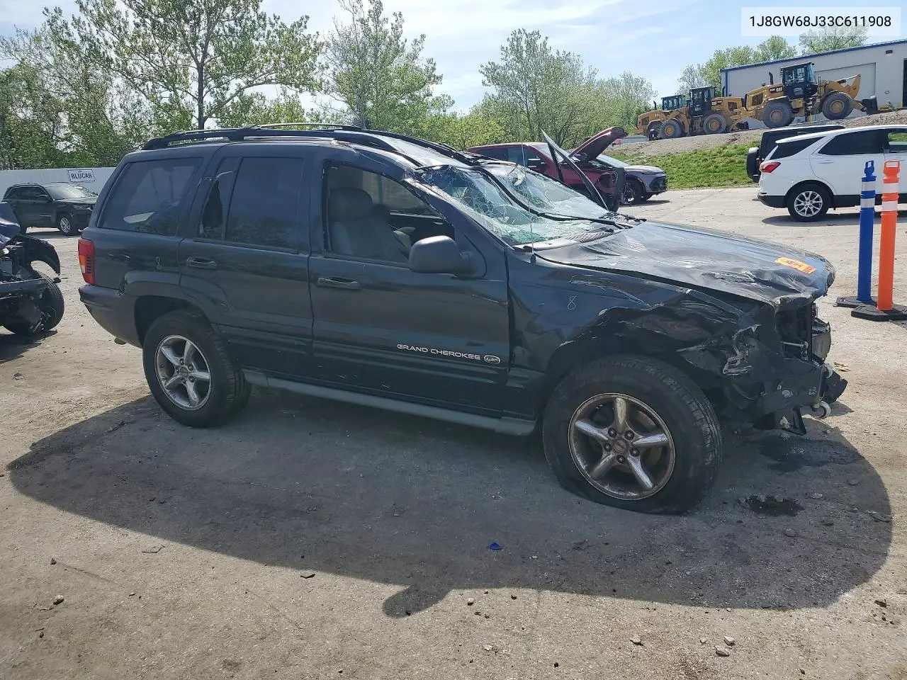 2003 JEEP GRAND CHEROKEE VIN 1J8GW68J33C611908 — фото 4