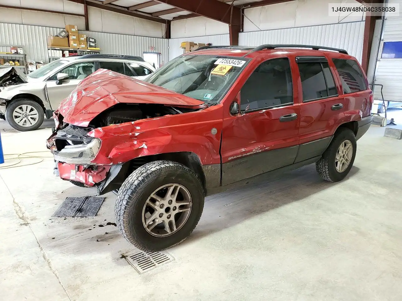 JEEP GRAND CHEROKEE 2004, VIN 1J4GW48N04C358038