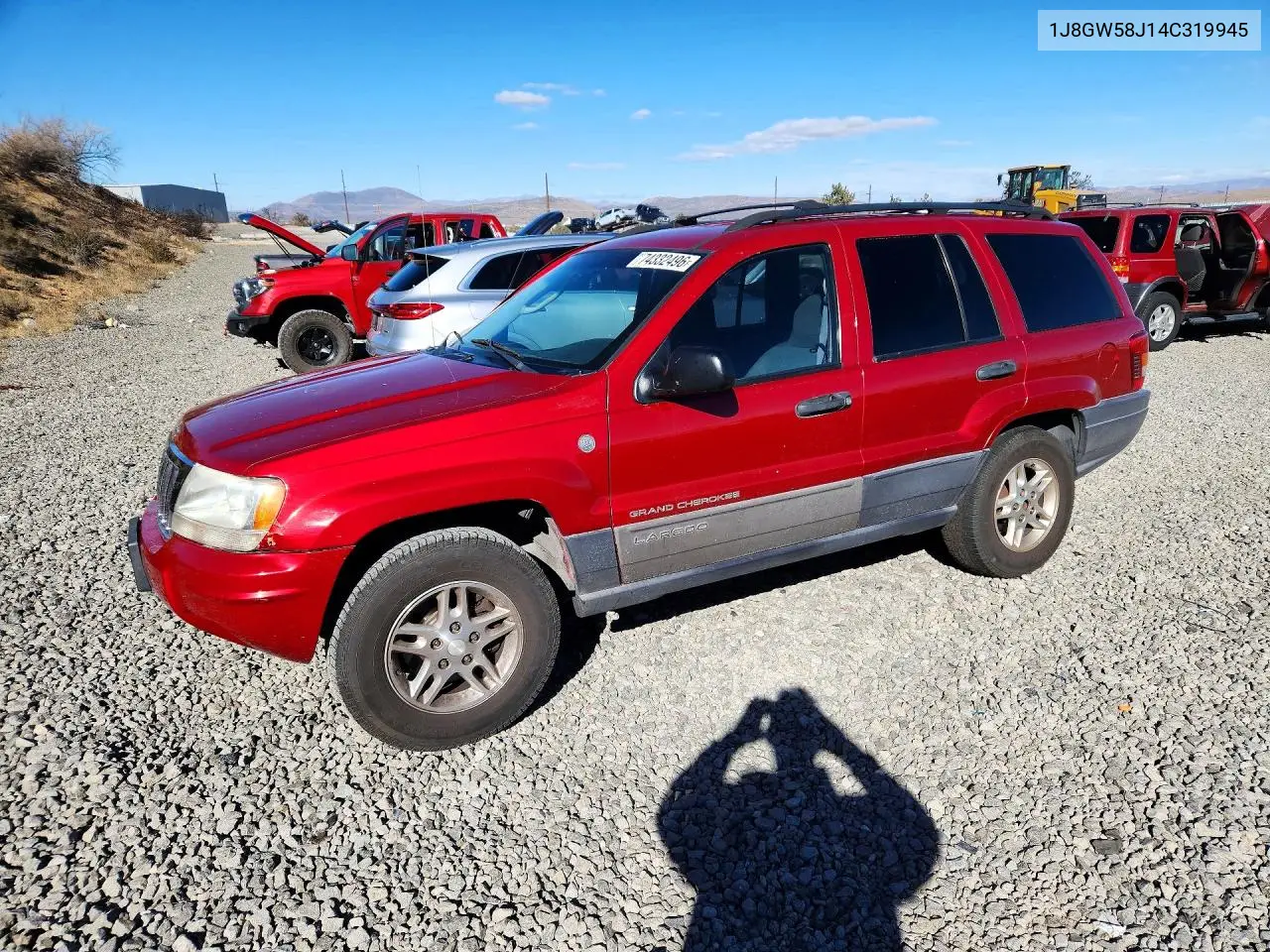JEEP GRAND CHEROKEE 2004, VIN 1J8GW58J14C319945