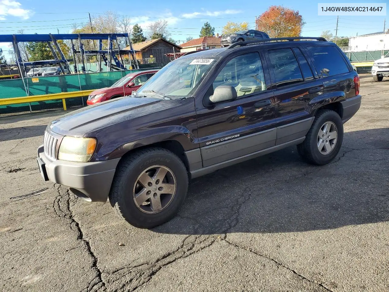 JEEP GRAND CHEROKEE 2004, VIN 1J4GW48SX4C214647