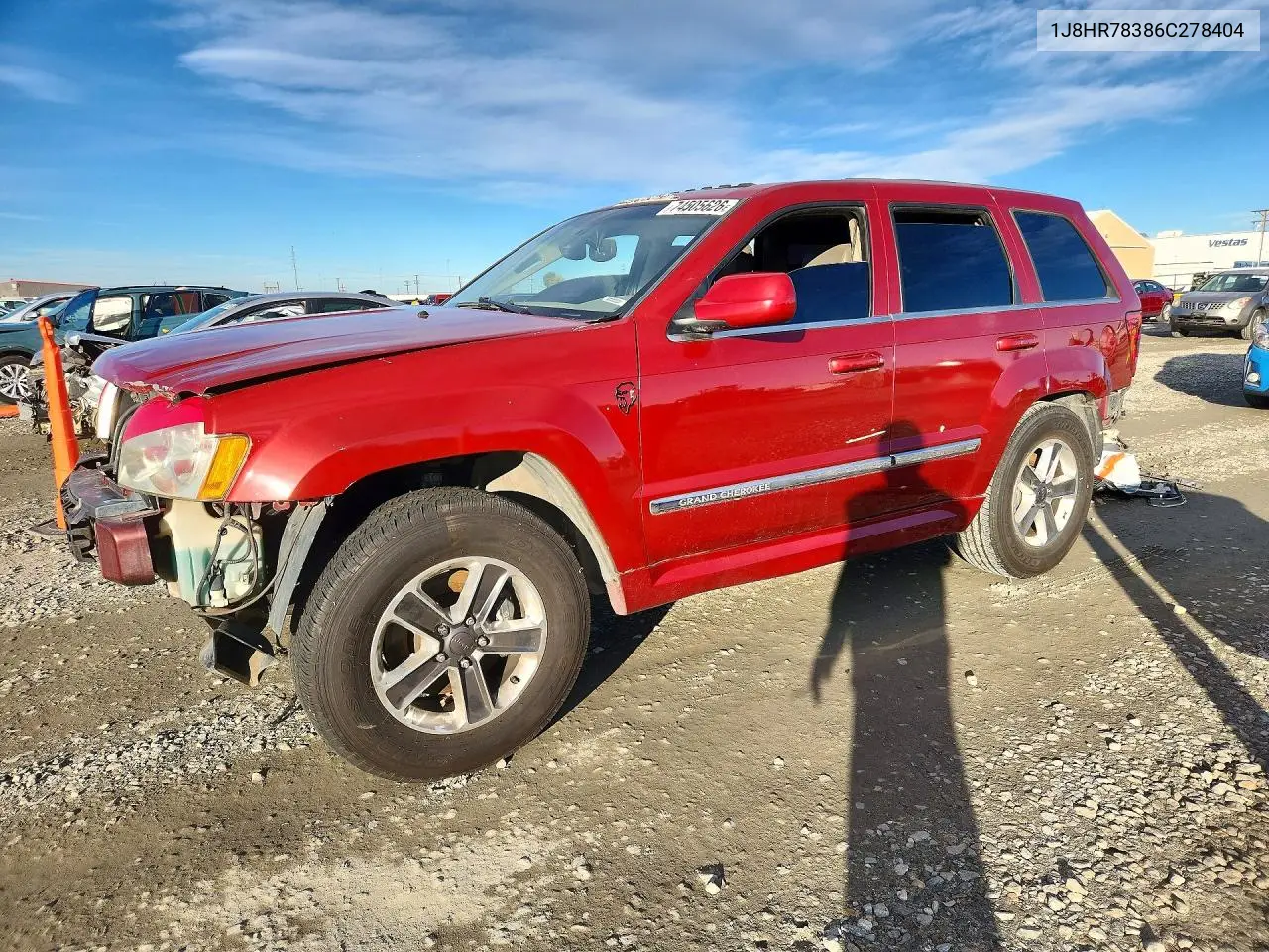 JEEP GRAND CHEROKEE 2006, VIN 1J8HR78386C278404