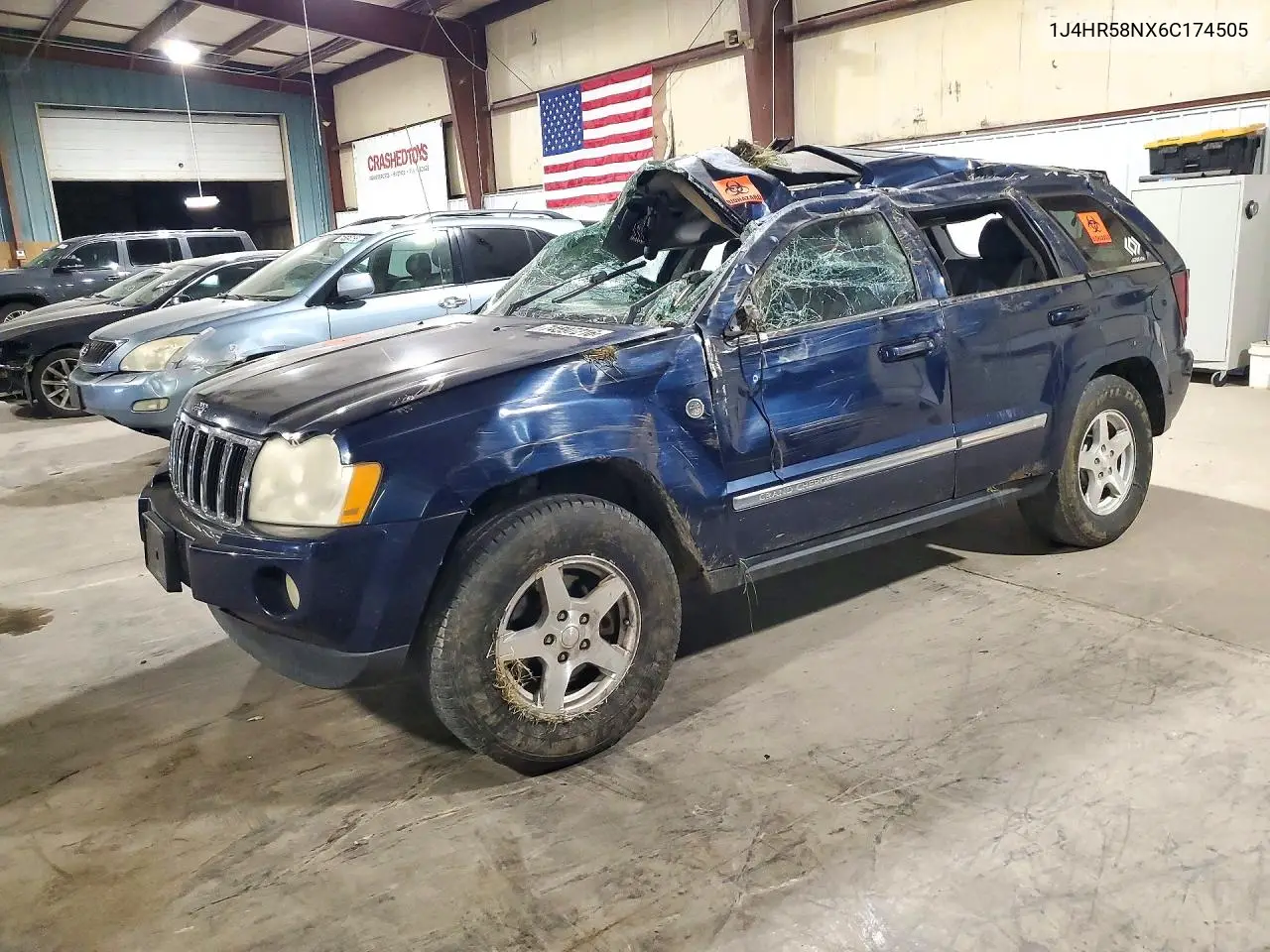 JEEP GRAND CHEROKEE 2006, VIN 1J4HR58NX6C174505