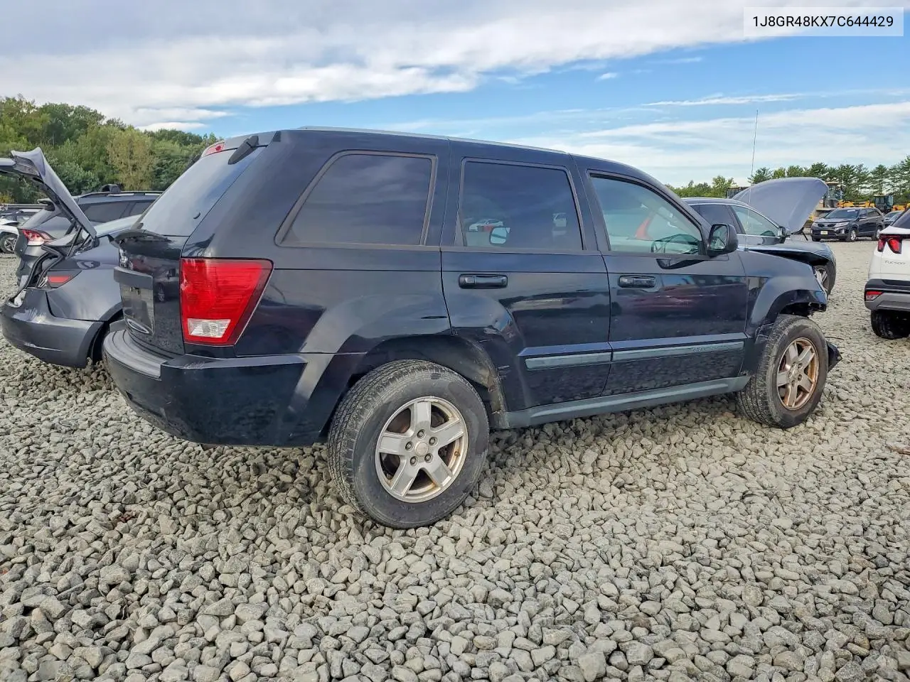 2007 JEEP GRAND CHEROKEE VIN 1J8GR48KX7C644429 — фото 3