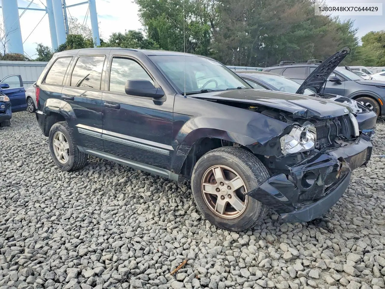 2007 JEEP GRAND CHEROKEE VIN 1J8GR48KX7C644429 — фото 4