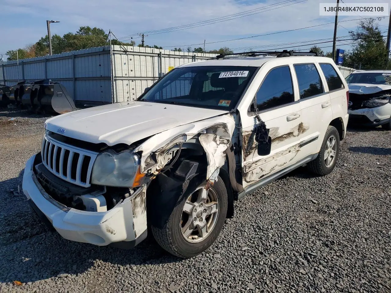 JEEP GRAND CHEROKEE 2007, VIN 1J8GR48K47C502108