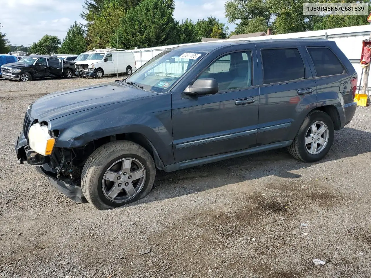 JEEP GRAND CHEROKEE 2007, VIN 1J8GT48K57C681839