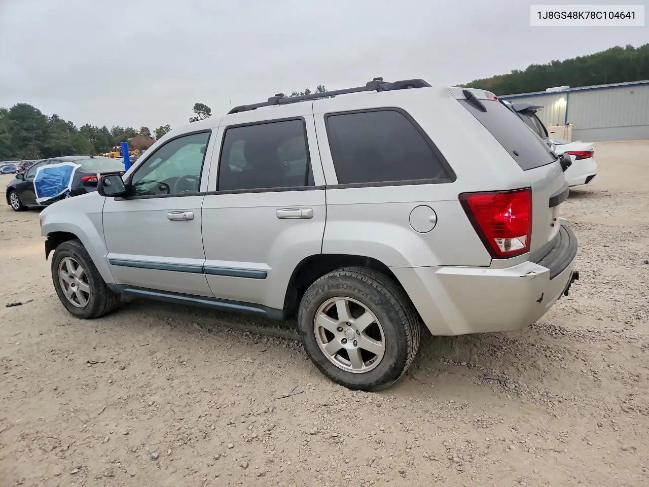 2008 JEEP GRAND CHEROKEE VIN 1J8GS48K78C104641 — фото 2