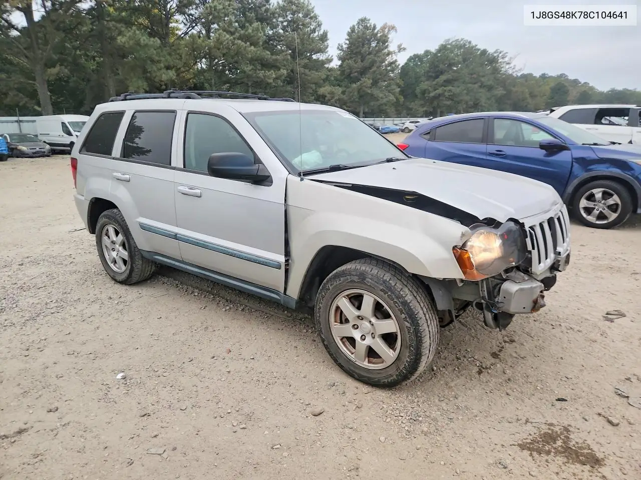 2008 JEEP GRAND CHEROKEE VIN 1J8GS48K78C104641 — фото 4