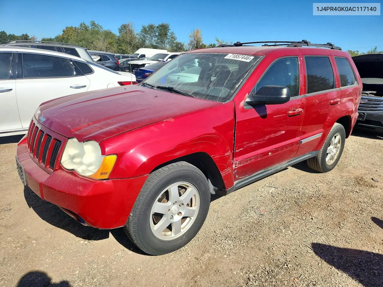 JEEP GRAND CHEROKEE 2010, VIN 1J4PR4GK0AC117140
