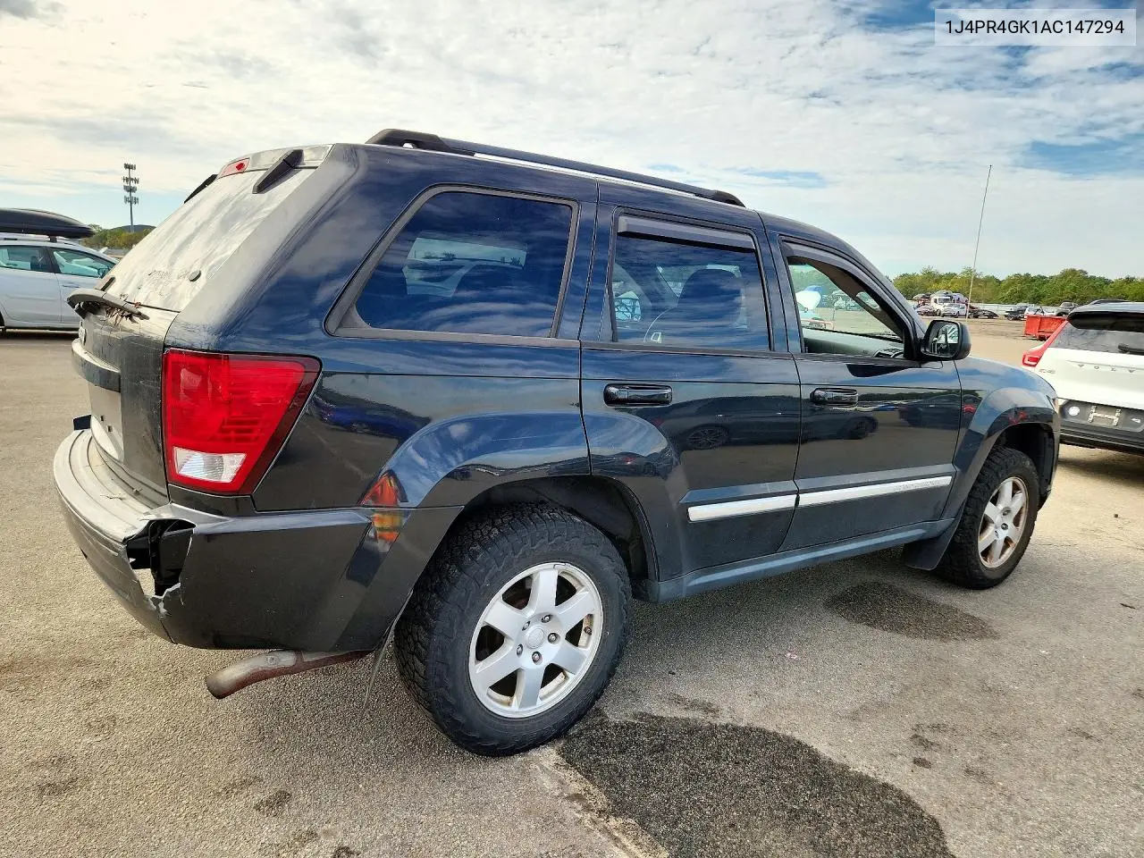 2010 JEEP GRAND CHEROKEE VIN 1J4PR4GK1AC147294 — фото 3