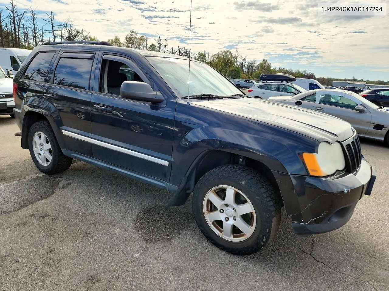 2010 JEEP GRAND CHEROKEE VIN 1J4PR4GK1AC147294 — фото 4
