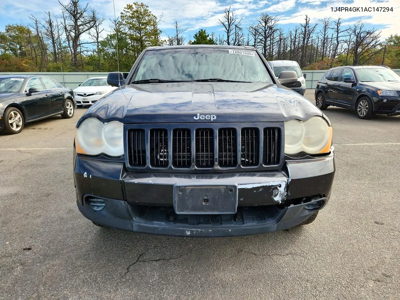 2010 JEEP GRAND CHEROKEE VIN 1J4PR4GK1AC147294 — фото 5