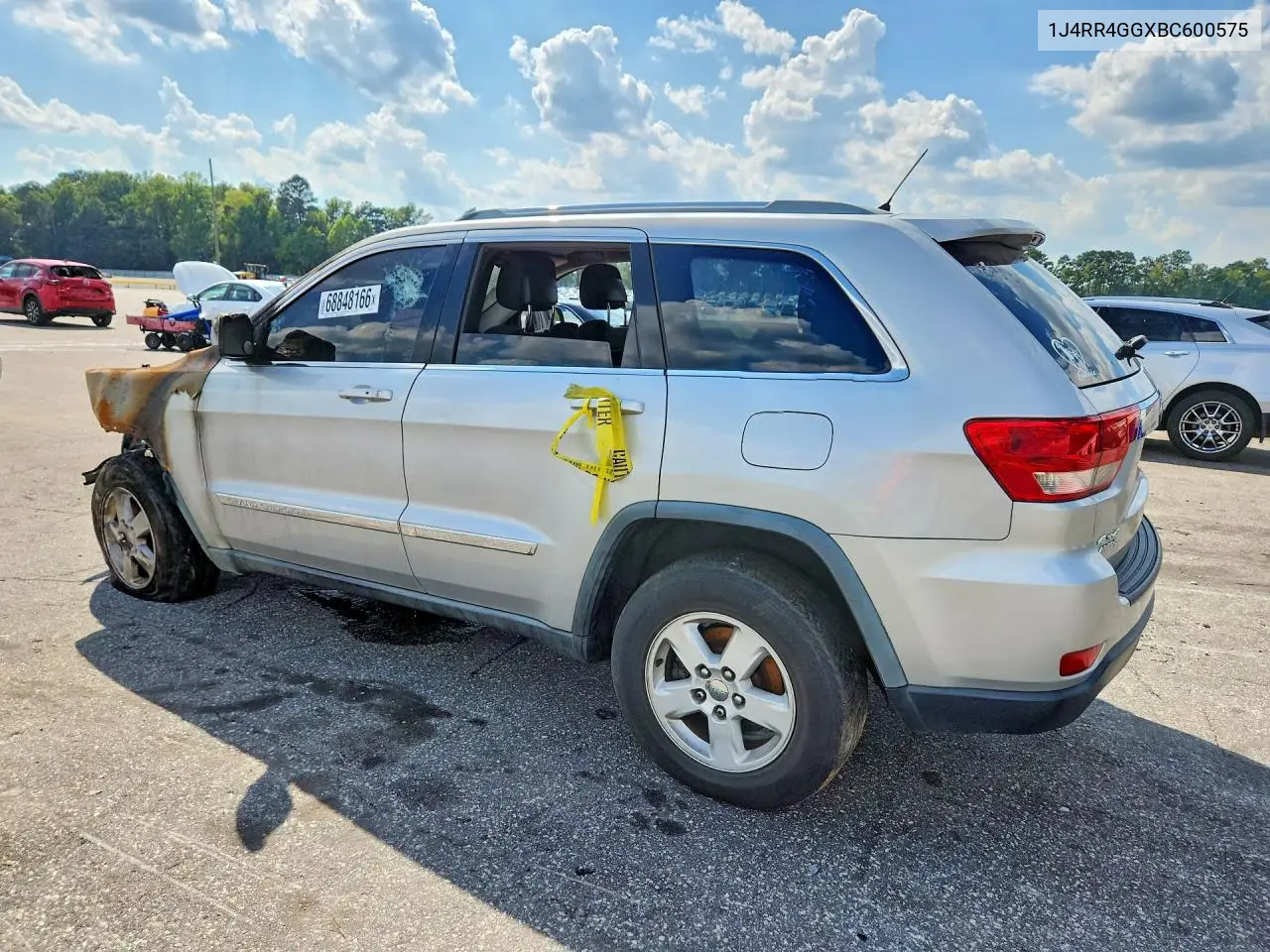 2011 JEEP GRAND CHEROKEE VIN 1J4RR4GGXBC600575 — фото 2