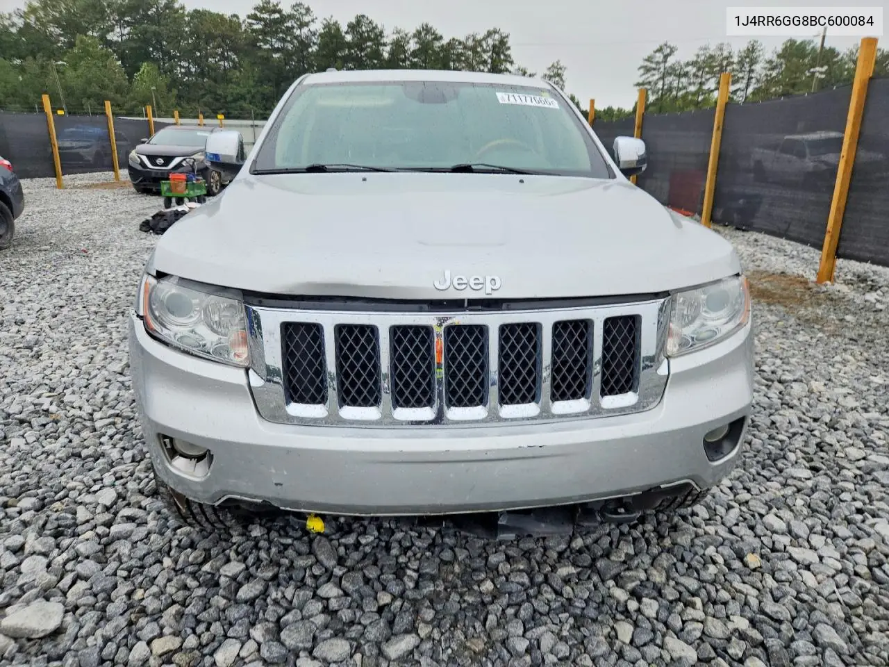 2011 JEEP GRAND CHEROKEE VIN 1J4RR6GG8BC600084 — фото 5
