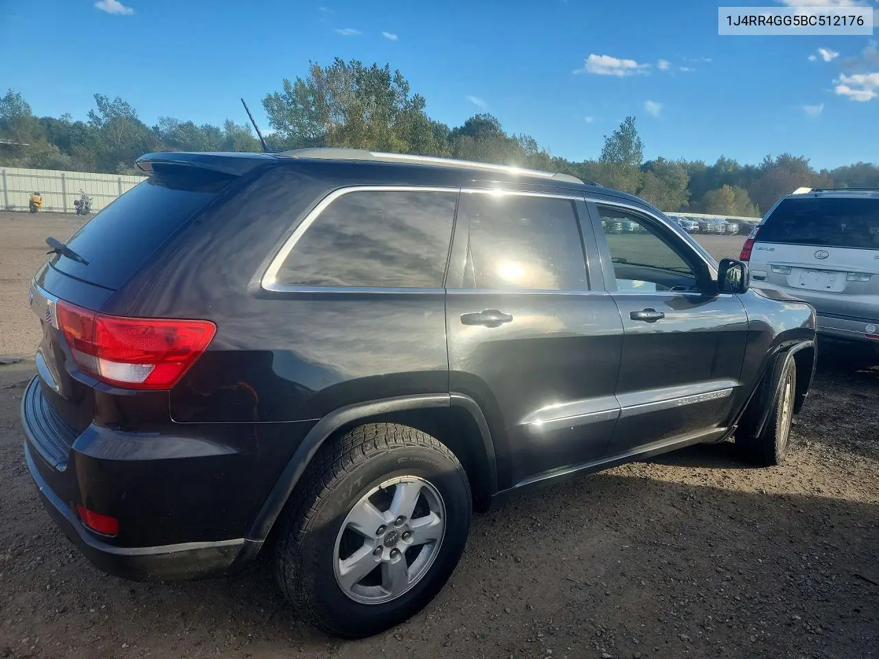 2011 JEEP GRAND CHEROKEE VIN 1J4RR4GG5BC512176 — фото 3