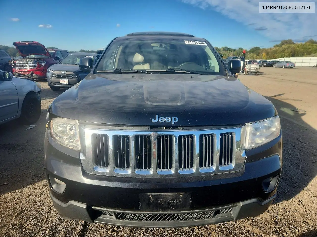 2011 JEEP GRAND CHEROKEE VIN 1J4RR4GG5BC512176 — фото 5