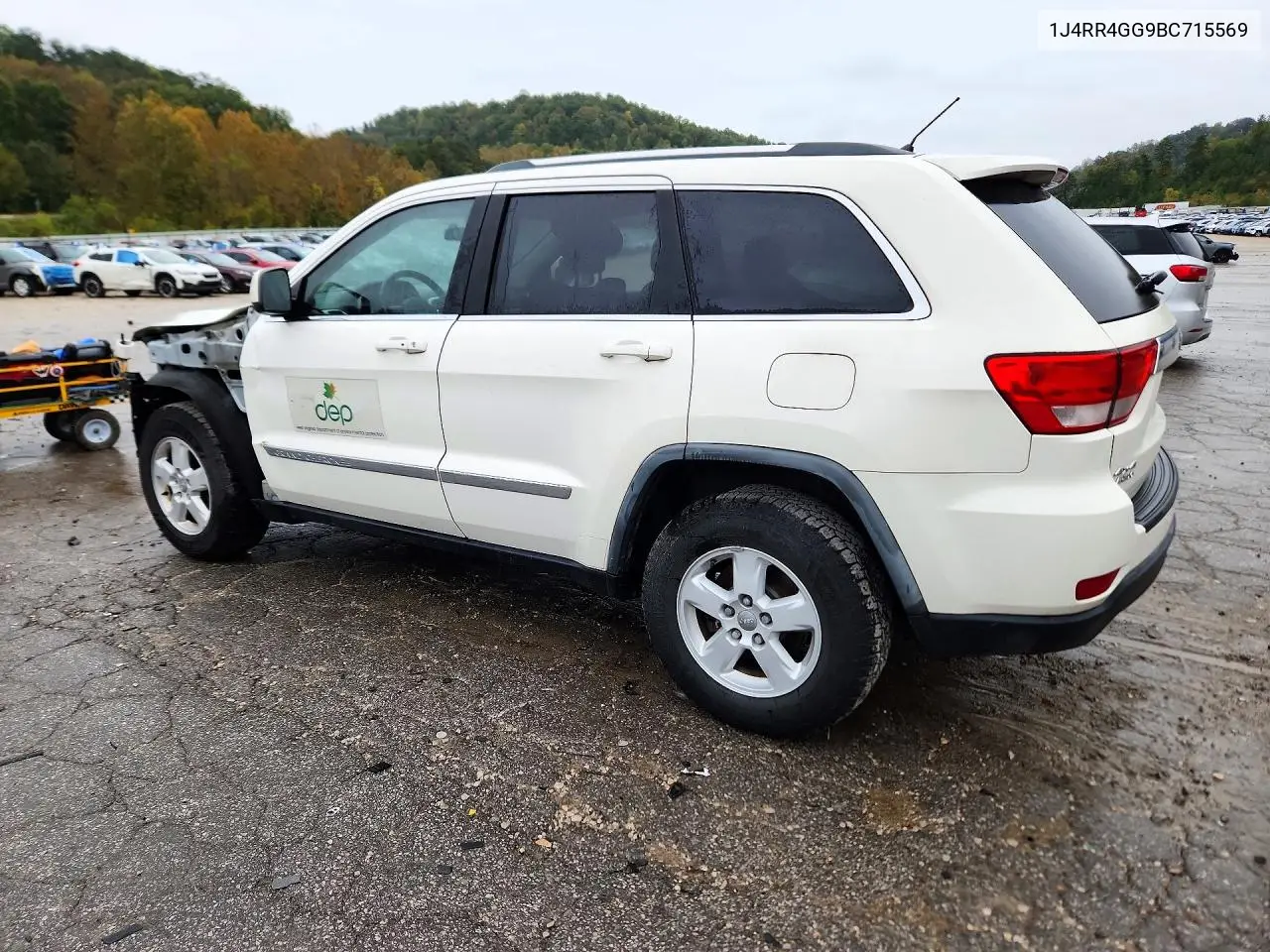 2011 JEEP GRAND CHEROKEE VIN 1J4RR4GG9BC715569 — фото 2