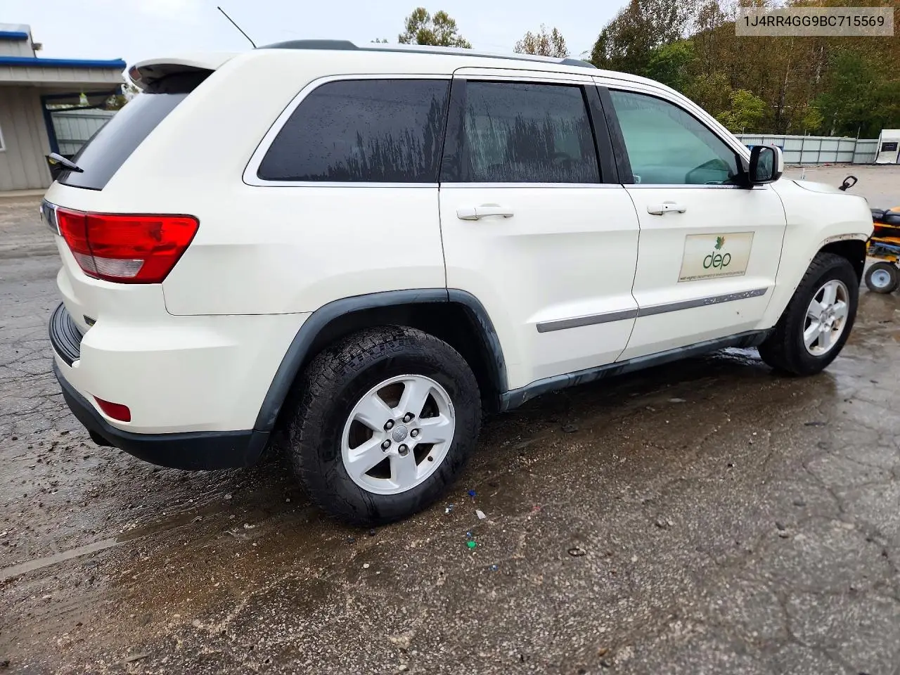 2011 JEEP GRAND CHEROKEE VIN 1J4RR4GG9BC715569 — фото 3
