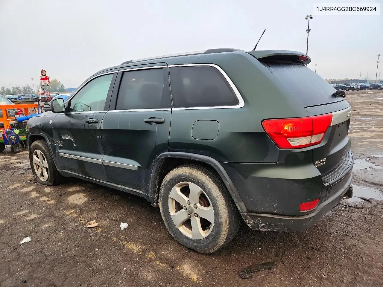 2011 JEEP GRAND CHEROKEE VIN 1J4RR4GG2BC669924 — фото 2