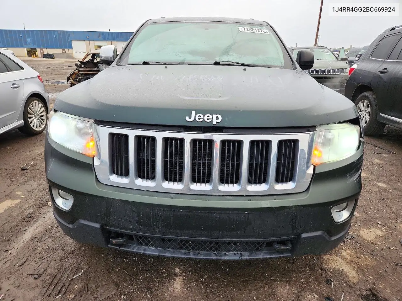 2011 JEEP GRAND CHEROKEE VIN 1J4RR4GG2BC669924 — фото 5