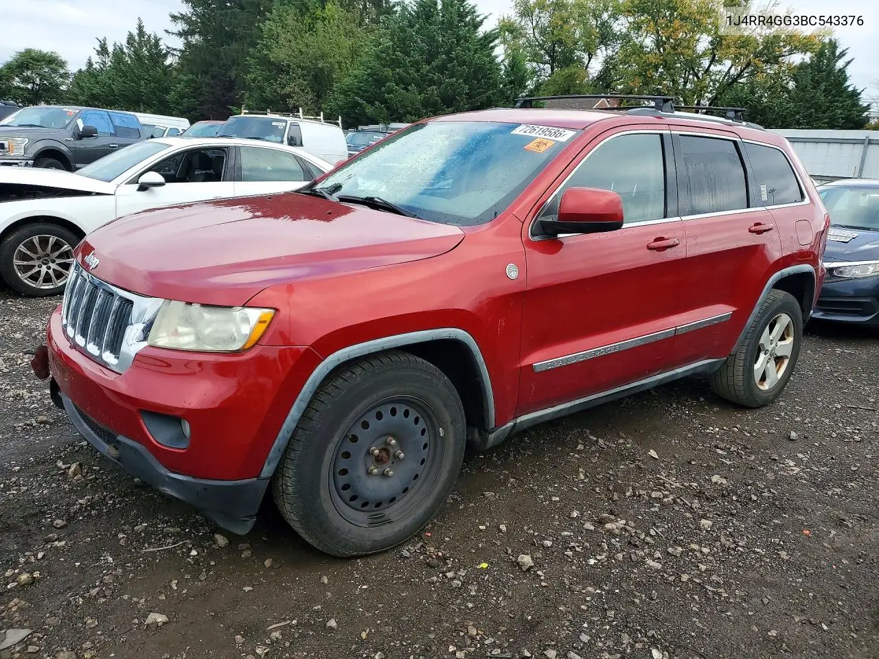 JEEP GRAND CHEROKEE 2011, VIN 1J4RR4GG3BC543376