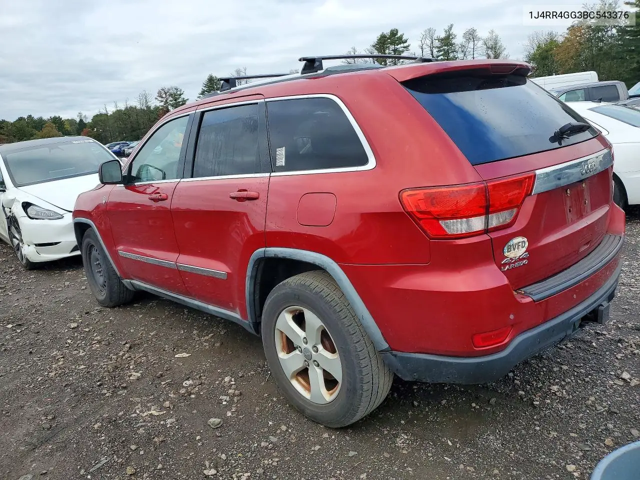2011 JEEP GRAND CHEROKEE VIN 1J4RR4GG3BC543376 — фото 2