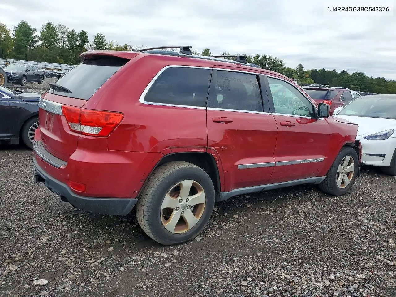 2011 JEEP GRAND CHEROKEE VIN 1J4RR4GG3BC543376 — фото 3