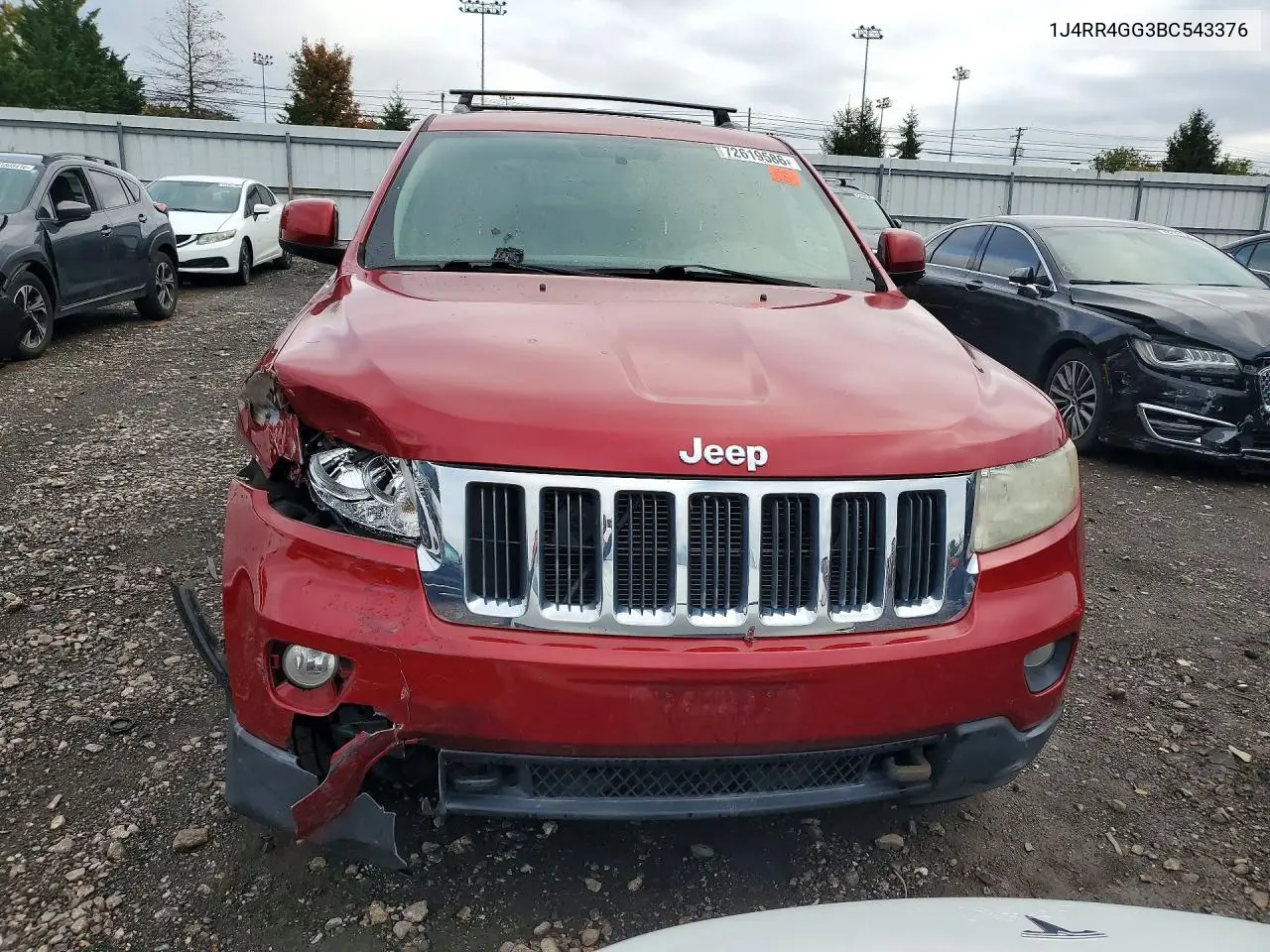 2011 JEEP GRAND CHEROKEE VIN 1J4RR4GG3BC543376 — фото 5