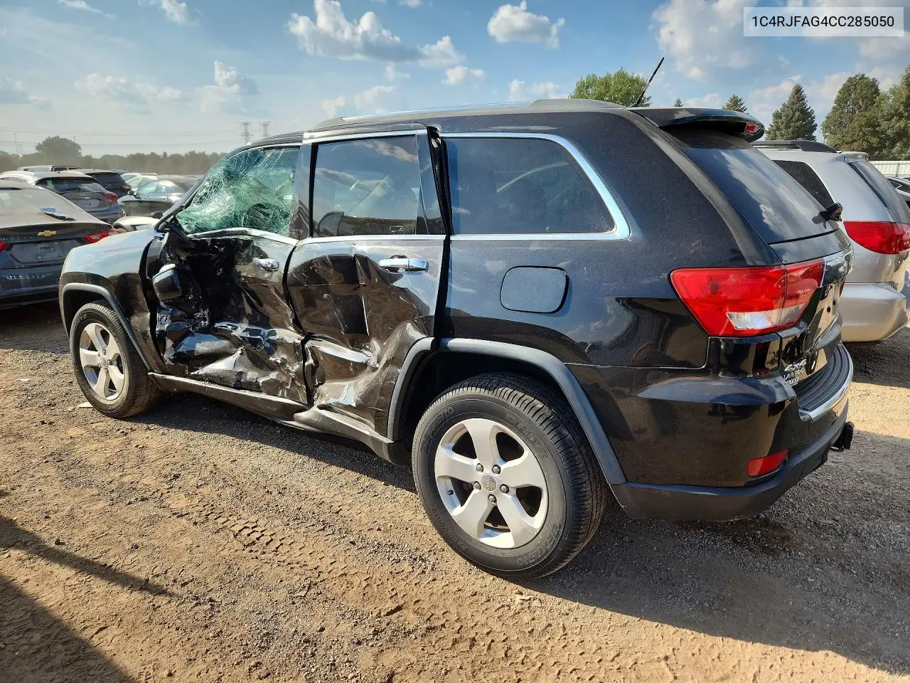 2012 JEEP GRAND CHEROKEE VIN 1C4RJFAG4CC285050 — фото 2