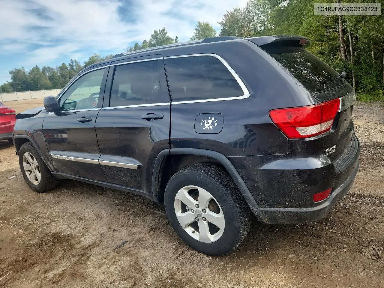 2012 JEEP GRAND CHEROKEE VIN 1C4RJFAG9CC338423 — фото 2