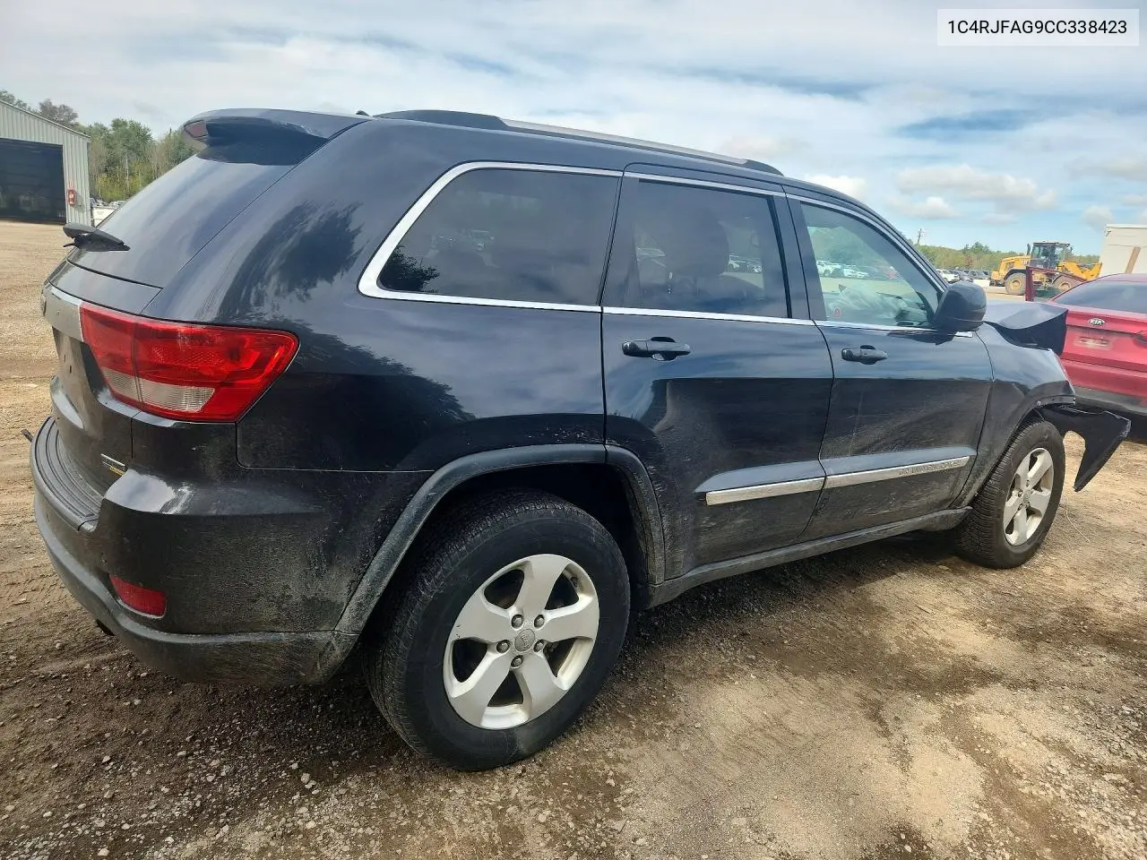 2012 JEEP GRAND CHEROKEE VIN 1C4RJFAG9CC338423 — фото 3