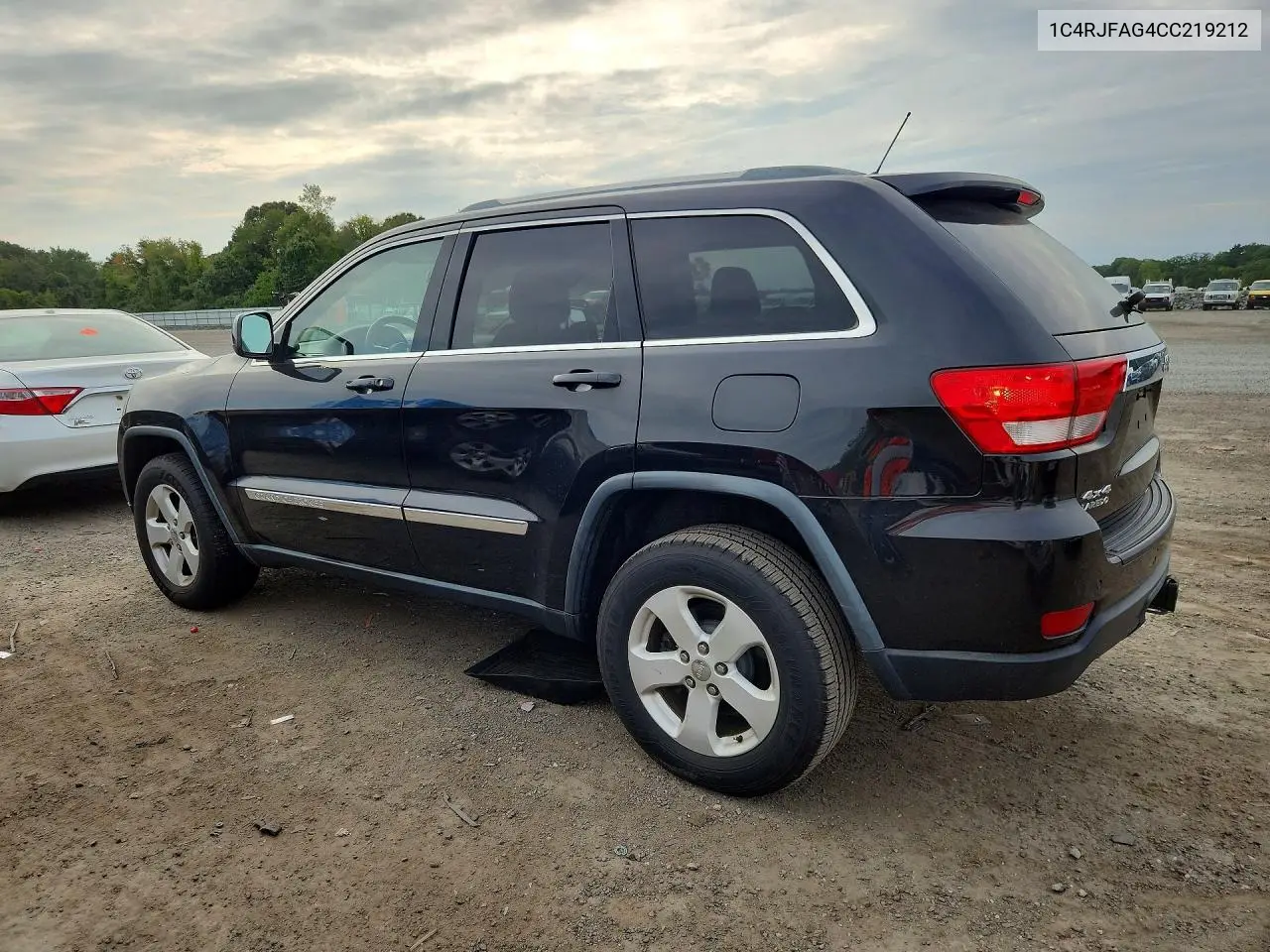 2012 JEEP GRAND CHEROKEE VIN 1C4RJFAG4CC219212 — фото 2