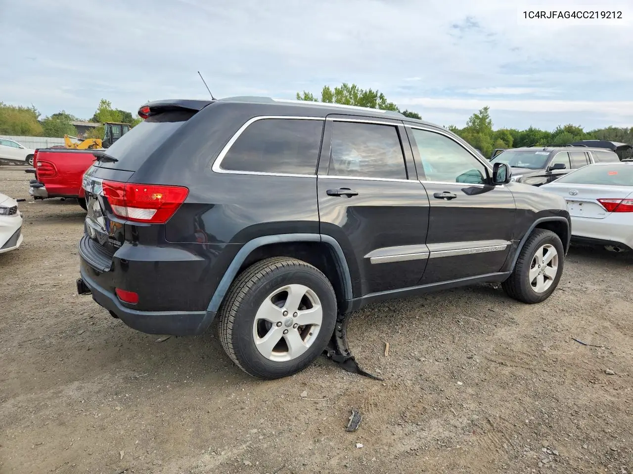 2012 JEEP GRAND CHEROKEE VIN 1C4RJFAG4CC219212 — фото 3