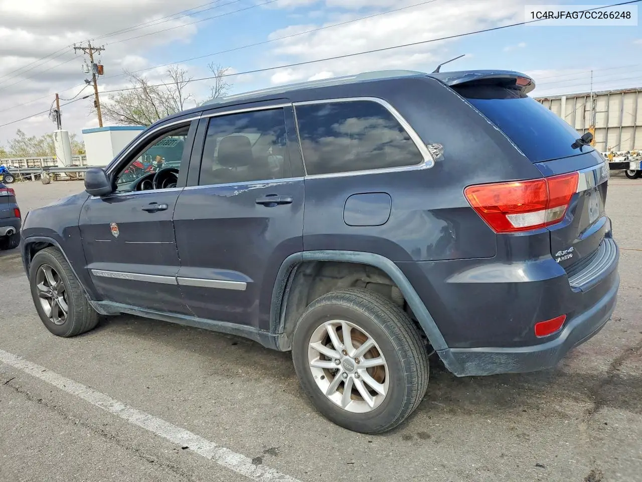 2012 JEEP GRAND CHEROKEE VIN 1C4RJFAG7CC266248 — фото 2