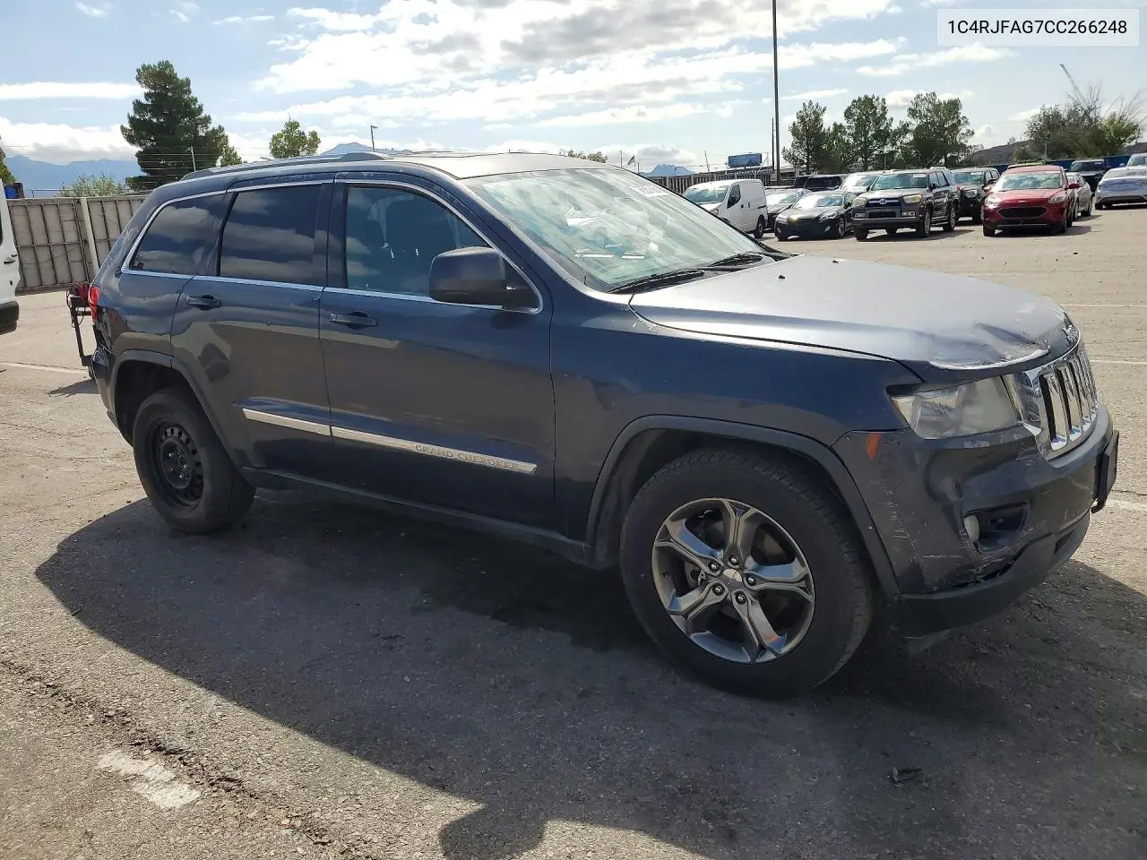 2012 JEEP GRAND CHEROKEE VIN 1C4RJFAG7CC266248 — фото 4