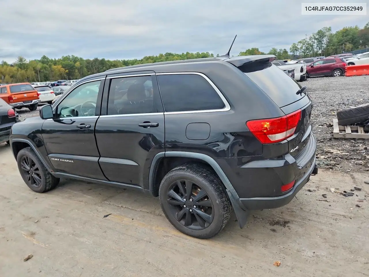 2012 JEEP GRAND CHEROKEE VIN 1C4RJFAG7CC352949 — фото 2